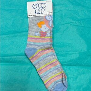 Novelty Blow Pop Kids' Striped Socks
